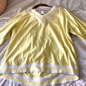 Pastel yellow sports savvy shirt barely worn